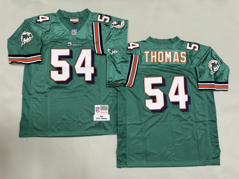 Men 2025 Miami Dolphins #54 Thomas green Throwback Limited NFL Jersey style 002->miami dolphins->NFL Jersey